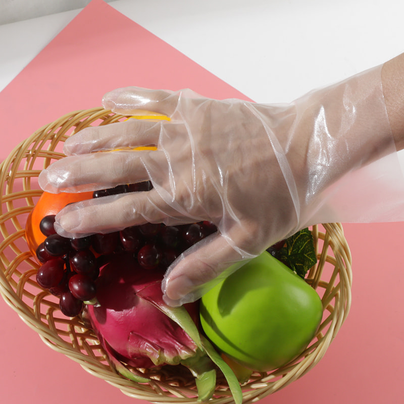 Gants TPE blanc et doux pour l'environnement (motif de diamant)