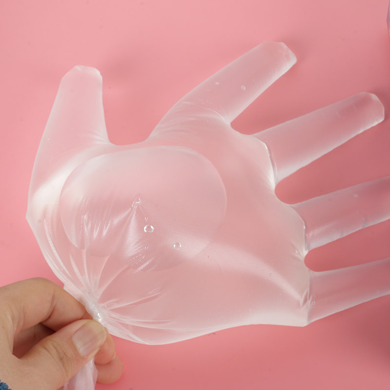 Gants TPE blanc et doux pour l'environnement (motif de diamant)