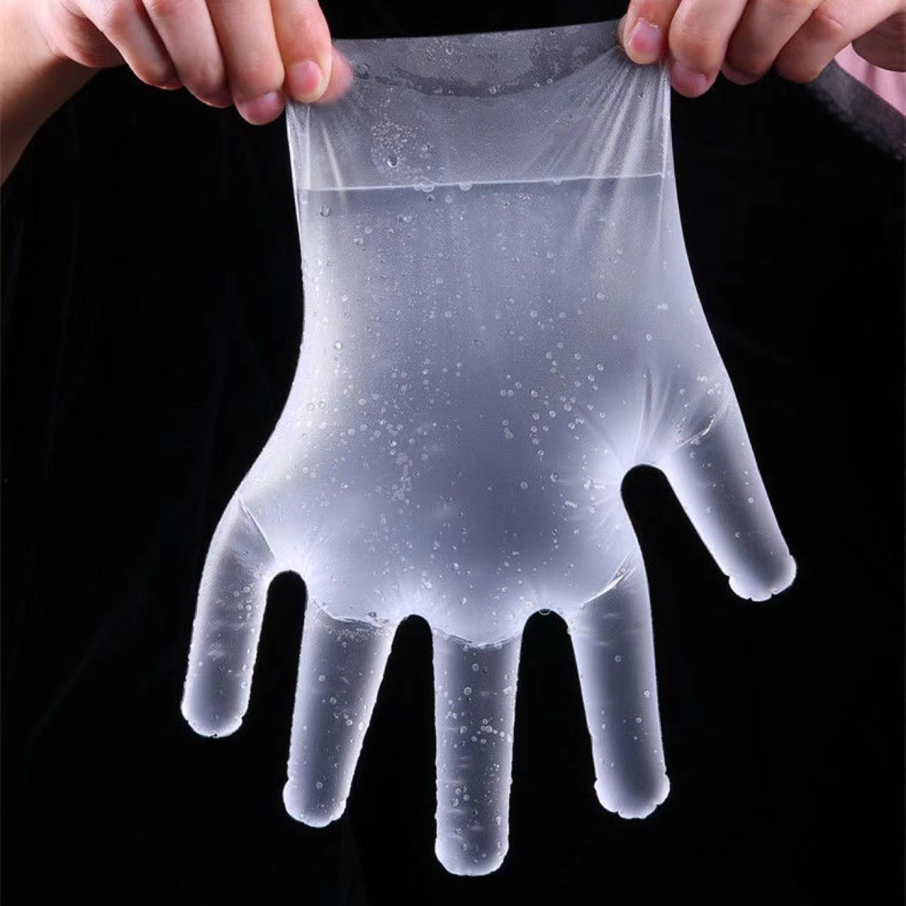 Gants TPE blanc et doux pour l'environnement (motif de diamant)