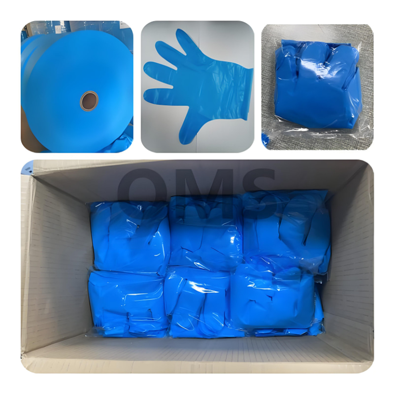 ‌ RÉSISTANCE CHERIE Les gants TPE bleus (texture mate)